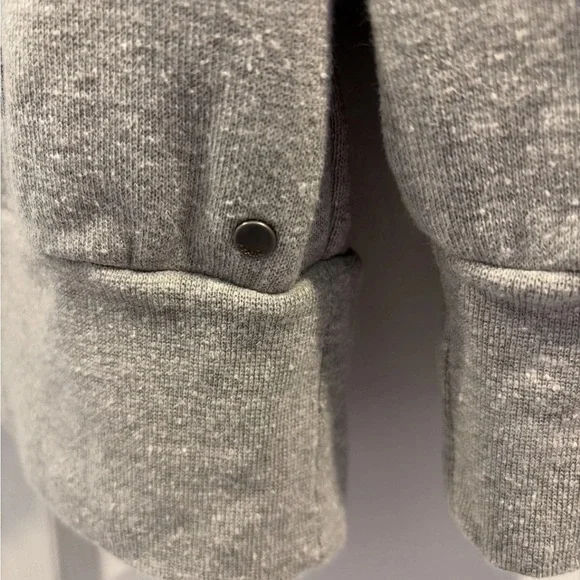 Women’s Prana Cozy Up Hemp Blend Crewneck Pullover Heather Gray Sweatshirt M - Picture 6 of 9